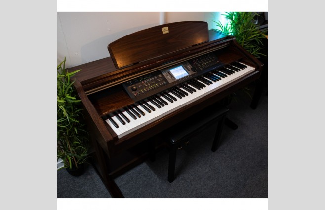 Used Yamaha CVP205 Satin Mahogany Digital Piano Complete Package (SN:601161) - Image 4